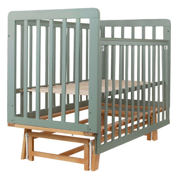 Кровать детская Indigo Style на ножках с легкосъемной стенкой, продольный маятник 