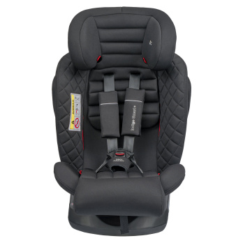 Автокресло INDIGO SMART+ Isofix, капюшон, подножка, 0+1+2+3 (0-36 кг) черный
