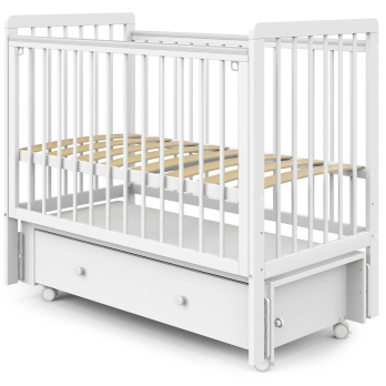 Кровать детская Indigo Vista маятник на колесах, ящик 