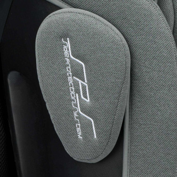 Автокресло INDIGO SMART+ Isofix, капюшон, подножка, 0+1+2+3 (0-36 кг) серый