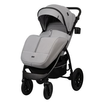 Коляска прогулочная Indigo EPICA XL AIR с сумкой серый