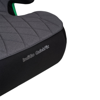 Автокресло-бустер Indigo QuickFix ISOFIX, группа 3 (22-36 кг) серый
