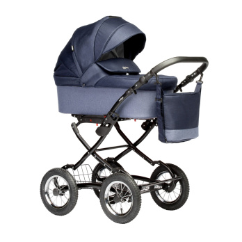 Коляска 2 в 1 Indigo BARBARA Classic синий