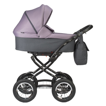 Коляска 2 в 1 Indigo CHARLOTTE Sity Classic 12" фиолетовый