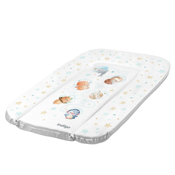 Матрасик для пеленания INDIGO 480*710 белый с принтом