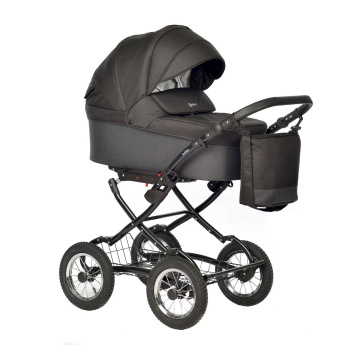 Коляска 2 в 1 Indigo BARBARA Classic черный