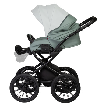 Коляска 2 в 1 Indigo MIO ECO Plus 14" бирюзовый