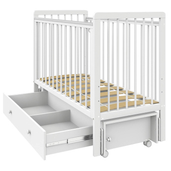 Кровать детская Indigo Vista маятник на колесах, ящик 