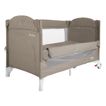 Кровать-манеж Indigo BON-BON (2 уровня) бежевый