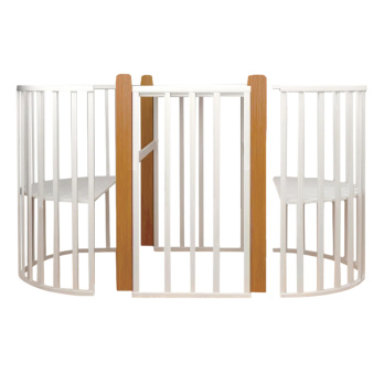 Кровать 6в1 Indigo СОФИЯ с универсальным маятником белый