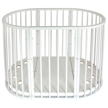 Кровать детская Indigo Simple 7в1 с поперечным маятником белый