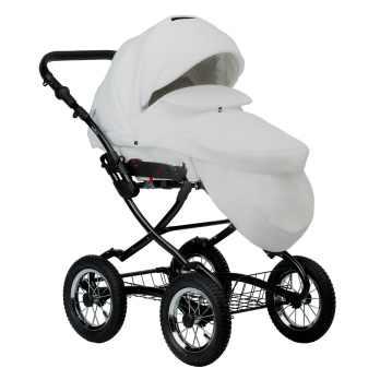 Коляска 2 в 1 Indigo BARBARA ECO Classic белый