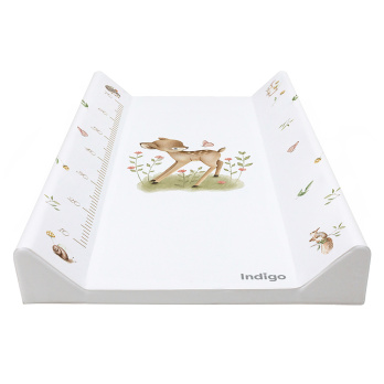 Доска для пеленания INDIGO 780*450*80 белый с принтом