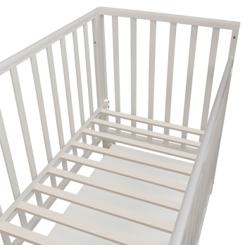 Кровать детская Indigo Norden маятник на колесах, ящик серый