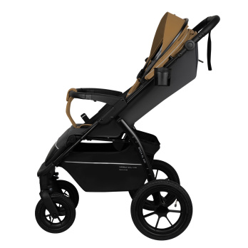 Коляска прогулочная Indigo EPICA XL AIR с сумкой бежевый