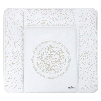 Матрасик для пеленания INDIGO 800*710 белый с принтом