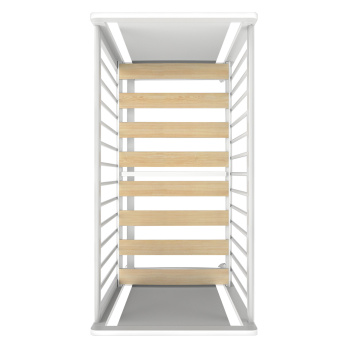 Кровать детская Indigo Classic колесо-качалка белый