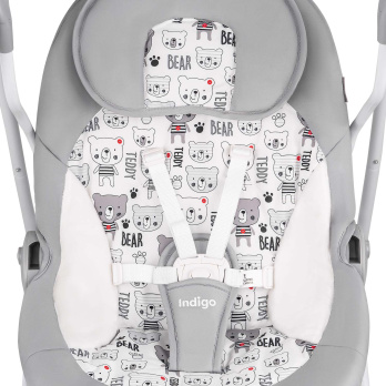 Качели электронные Indigo FRESH 2в1 серый