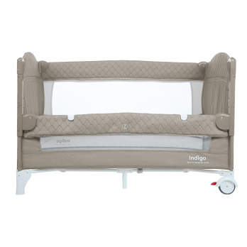 Кровать-манеж Indigo BON-BON (2 уровня) бежевый