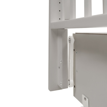 Кровать детская Indigo Norden маятник на колесах, ящик серый