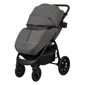 Коляска прогулочная Indigo EPICA XL AIR с сумкой серый