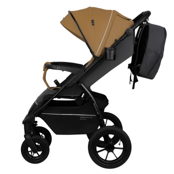 Коляска прогулочная Indigo EPICA XL AIR с сумкой бежевый