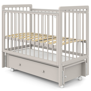 Кровать детская Indigo Vista маятник на колесах, ящик 