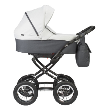 Коляска 2 в 1 Indigo CHARLOTTE Sity Classic 12" серый