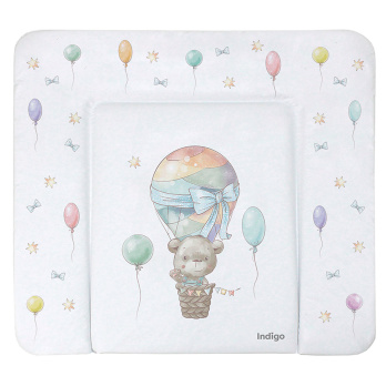 Матрасик для пеленания INDIGO 800*710 белый с принтом