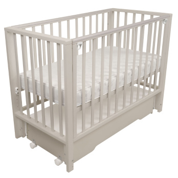 Кровать детская Indigo Norden маятник на колесах, ящик бежевый