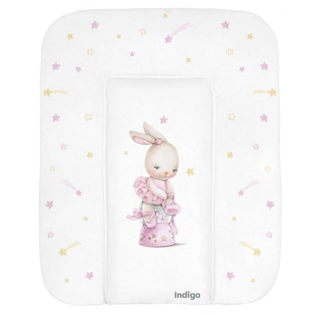 Матрасик для пеленания INDIGO 580*710 белый с принтом