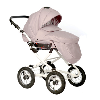 Коляска 2 в 1 Indigo BARBARA Classic розовый