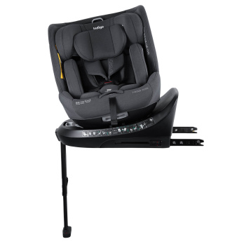Автокресло Indigo E-TRON ISOFIX I-SIZE, с упором, группа 0+1+2+3 (0-36 кг)  серый