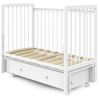 Кровать детская Indigo Vista маятник на колесах, ящик 