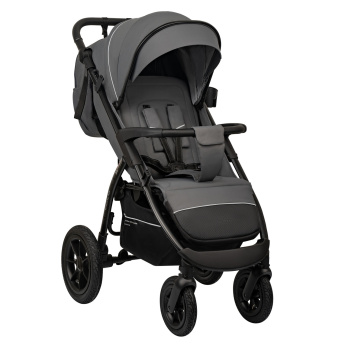 Коляска прогулочная Indigo EPICA XL AIR с сумкой серый