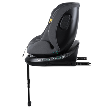 Автокресло Indigo E-TRON ISOFIX I-SIZE, с упором, группа 0+1+2+3 (0-36 кг)  серый