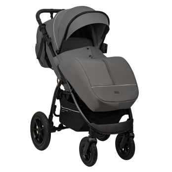 Коляска прогулочная Indigo EPICA XL AIR с сумкой серый