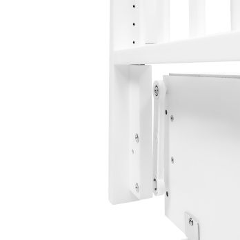 Кровать детская Indigo Norden маятник на колесах, ящик белый