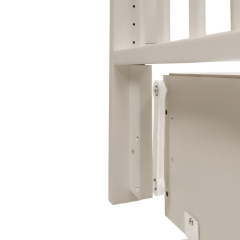 Кровать детская Indigo Norden маятник на колесах, ящик бежевый