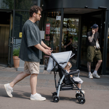 Коляска-трость Indigo BONO серый