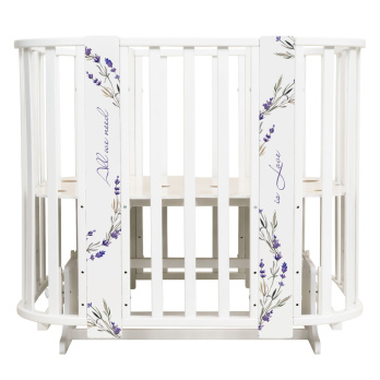 Кровать детская Indigo Baby Line 5 в 1 с поперечным маятником 