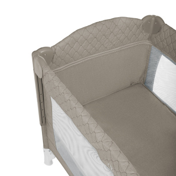 Кровать-манеж Indigo BON-BON (2 уровня) бежевый