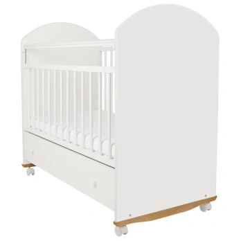 Кровать детская Indigo My Sleepy (фигур.спин., колесо-качалка, ящик) 