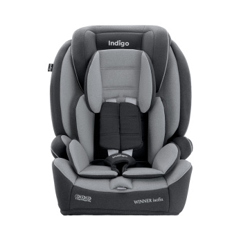 Автокресло Indigo WINNER ISOFIX 1+2+3 (9-36 кг) серый