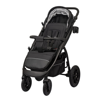 Коляска прогулочная Indigo EPICA XL AIR с сумкой черный