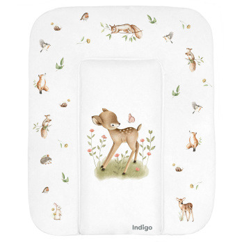 Матрасик для пеленания INDIGO 580*710 белый с принтом