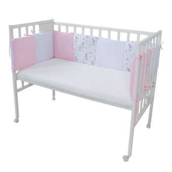 Борт в кроватку Indigo Лесные зверята (подушечки) поплин 