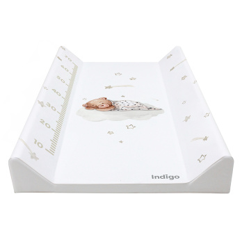 Доска для пеленания INDIGO 780*450*80 белый с принтом