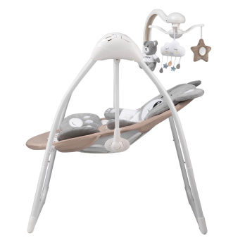 Качели электронные Indigo TEDDY бежевый