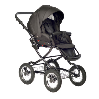 Коляска 2 в 1 Indigo BARBARA Classic черный